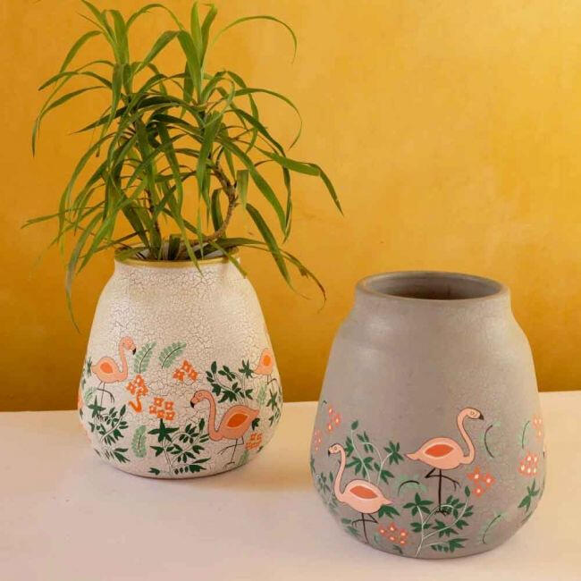 White Terracotta Vase