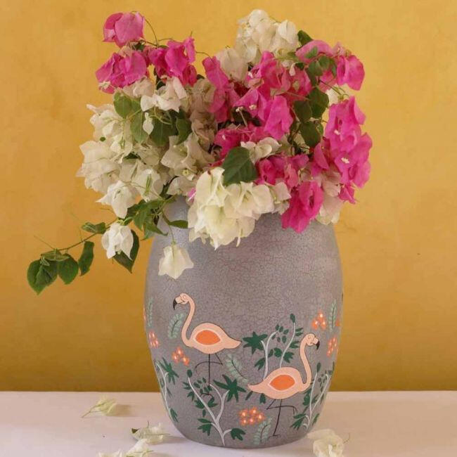 Grey Terracotta Vase